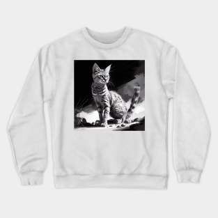 Cat Design Crewneck Sweatshirt